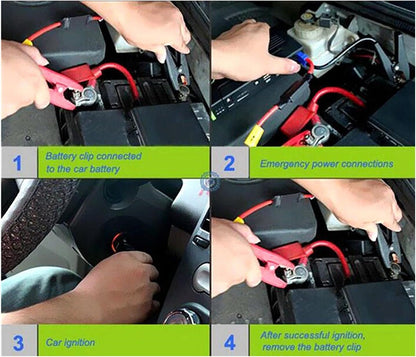 Jumper de Batería + Compresor Multifuncional